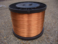 Kg 0.375mm Solderable Self Bonding Grade 1 Enamelled Copper Wire On D200 Reel