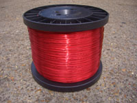 Kg 0.224mm Solderable Grade 2 Red Enamelled Copper Wire On D200 Reel